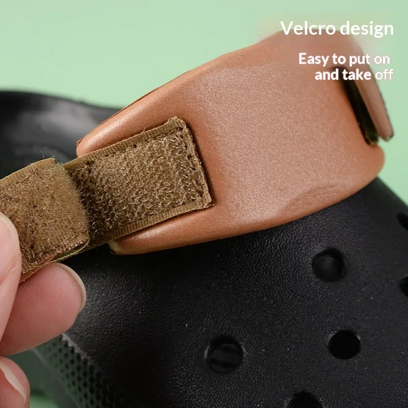 Detachable Clog Heel Strap Canvas Magic Tape Design Replacement Shoe Strap New Garden Shoe Accessories Decor Shoe Parts