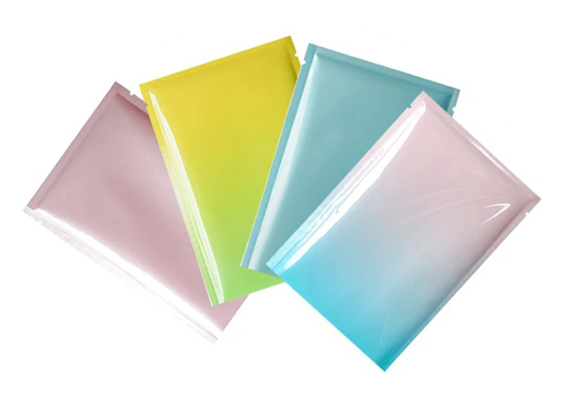 TETP 100 Stück kleine farbige Aluminiumfolie oben offener Beutel Heißsiegelpulver Süßigkeiten Tee Flüssigkeitsverpackung Aufbewahrungsbevorzugungen Großhandel – Detail 6