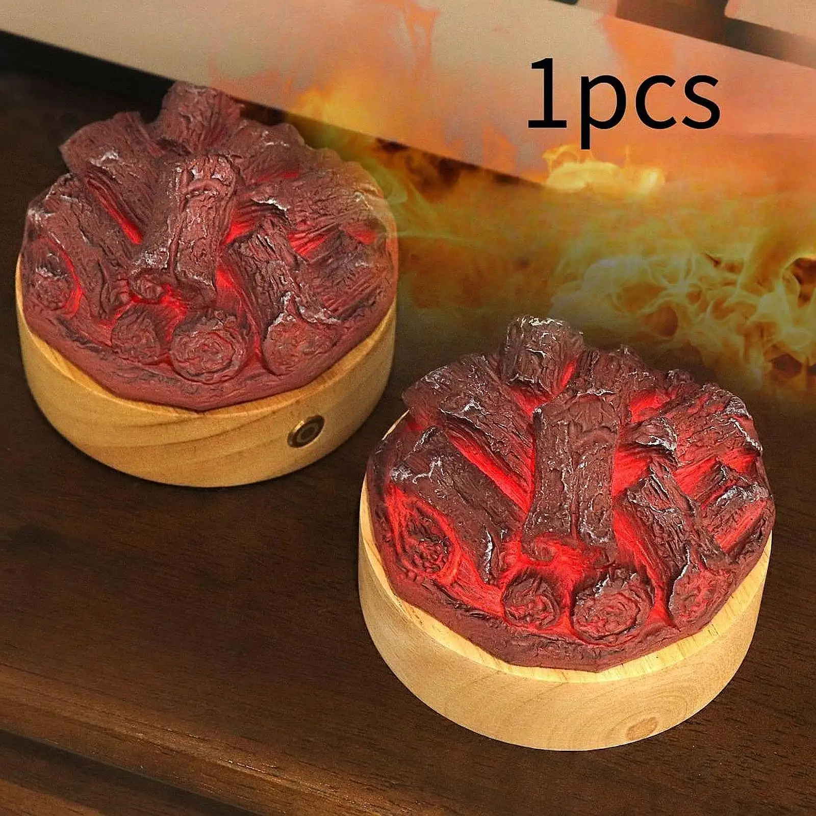 

Campfire Night Light Decorative Bedside Lamp for Bedroom Valentine Gift Home