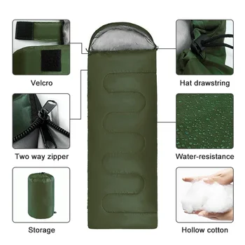 4-Season Ultralight Envelope Sleeping Bag 4
