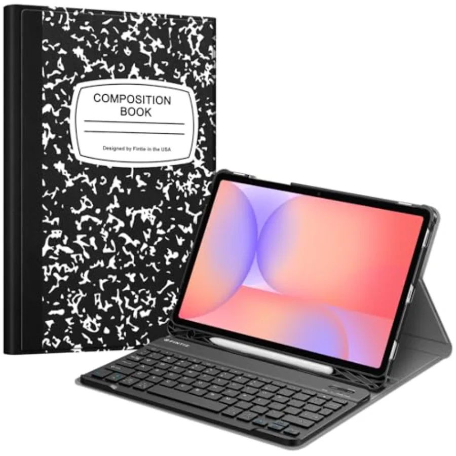 

Keyboard Case for Samsung Galaxy Tab S10 Lite/ S10 FE/ S9 FE 5G 10.9 Inch/Tab S9 11 Inch with S Pen Holder Slim Stand Cover Det