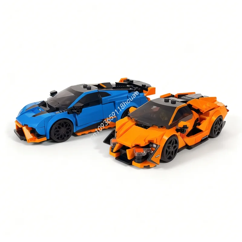 

531pcs MOC City Champions Raging Bull Revuelto Huracan STO Model Building Blocks Architecture Toys Christmas Gifts Education