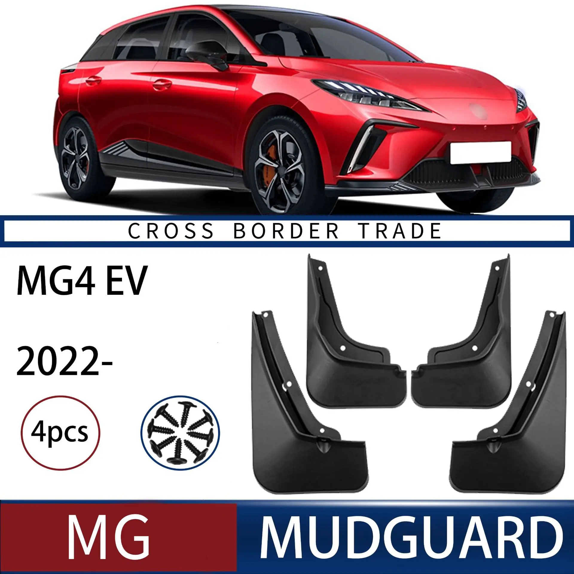 

FOR MG4 EV 2022-2023 Car Molded Mud Flaps Splash Guards Mudguards Front Rear Styling Front Rear Car Accessories