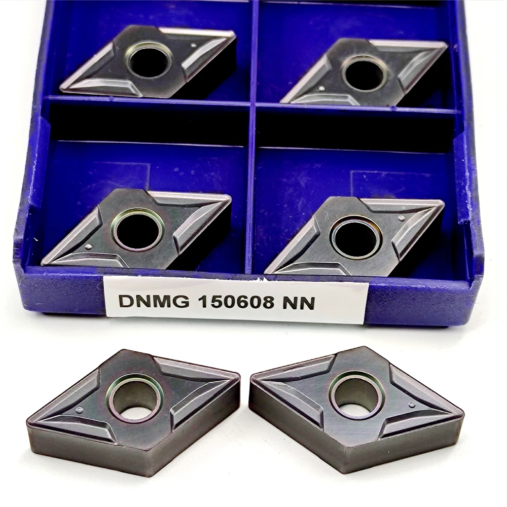 10 peças dnmg150608 dnmg150604 nn lt10 inserções de carboneto torno cnc ferramenta de torneamento externo carboneto para aço dnmg 150608 150604