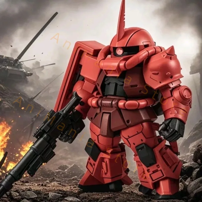 Assembly Model Toy Zaku Ii Mass Production een Version Q Version Mobile Suit Robot Model Kit for Ages 8 And above Gift hot