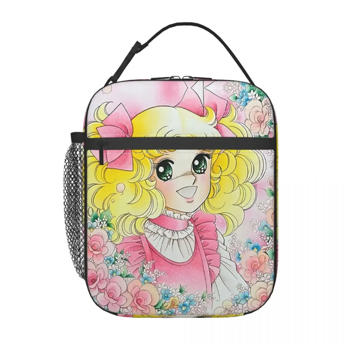 Candy Candy Candice Insulated Lunch Bag for Women Portable Japan Anime Manga Cooler Thermal Bento Box Kids School Children