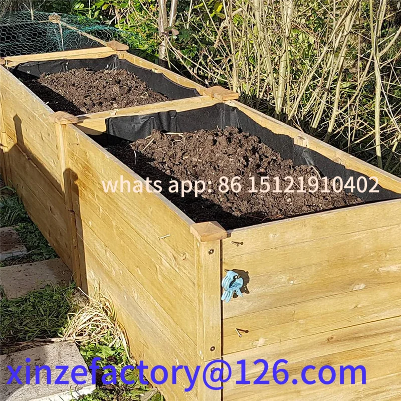 

Customizable Large Veg Trough Outdoor Raised Bed Planter Liner Non Woven Black Vegetable