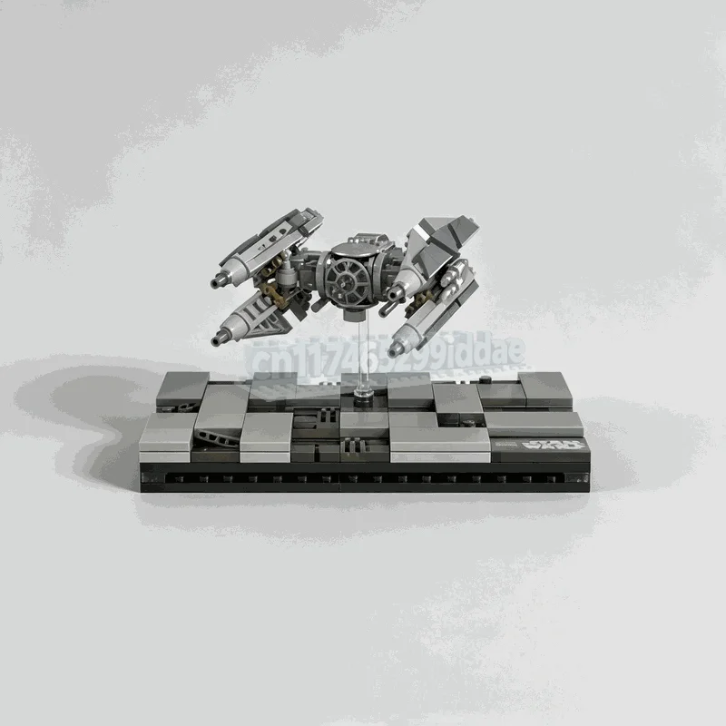 234PCS Micro Scale Futuristic Space Fighter Building Blocks Galactic Vehicle Model DIY Assembly Toy Creative Display Collection