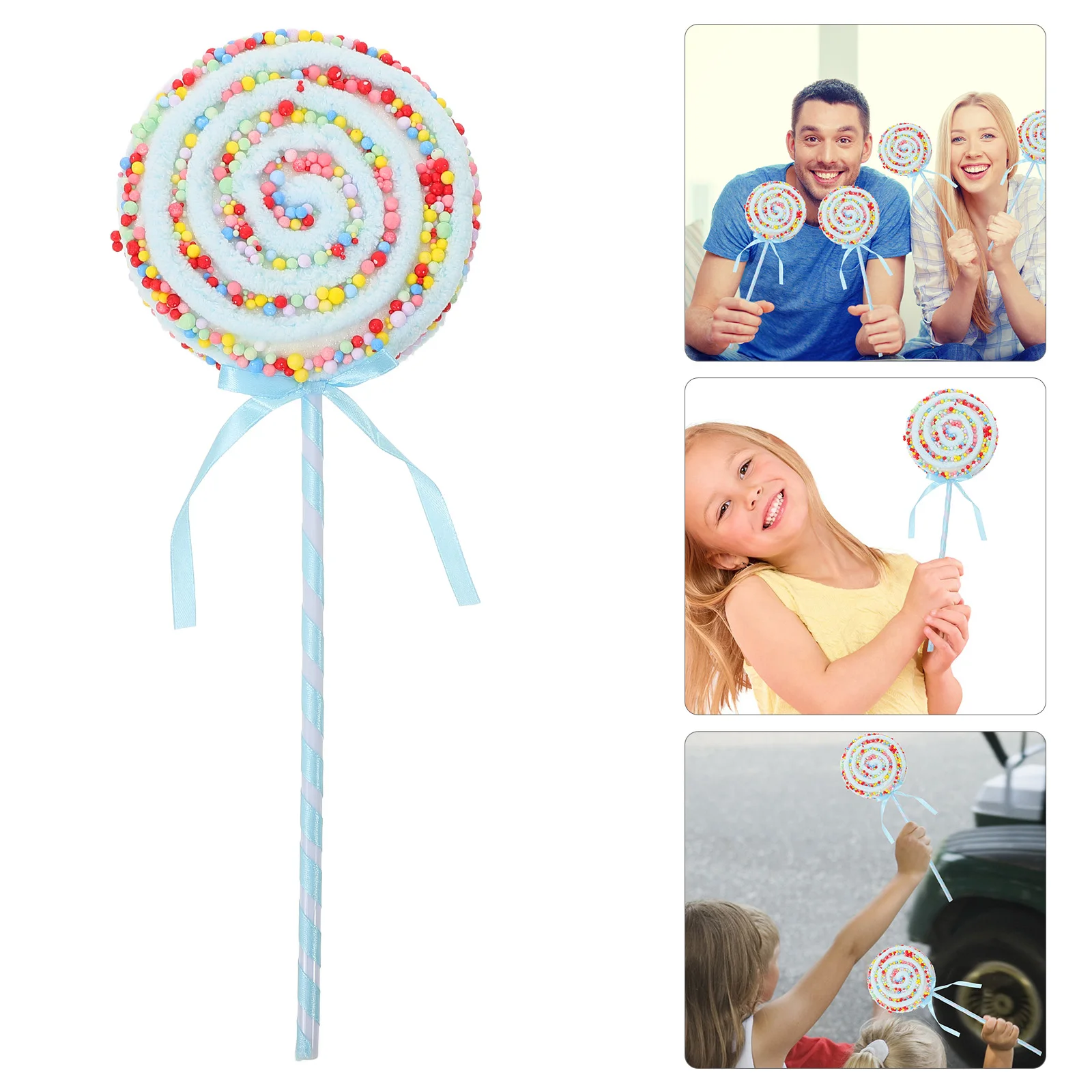 Fake Large Lollipop Props Simulation Giant Candy Lollipop Models Party Favors Festival Photography Prop Decoration