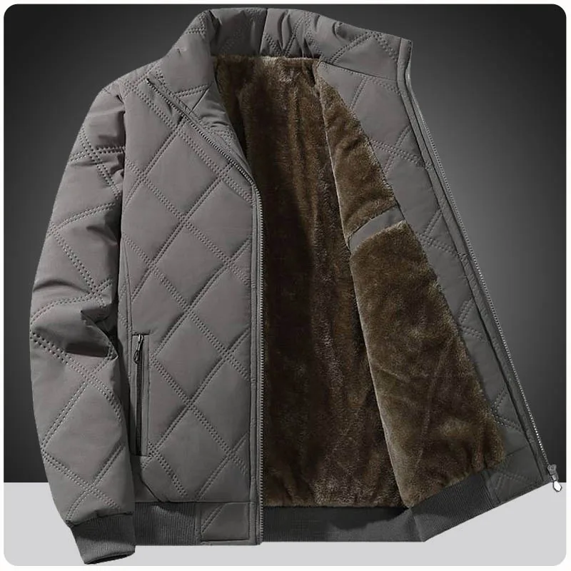 

Мужская зимняя хлопковая куртка с подкладкой и утолщением, модная повседневная хлопковая куртка для молодежи, теплое и облегающее хлопковое пальто