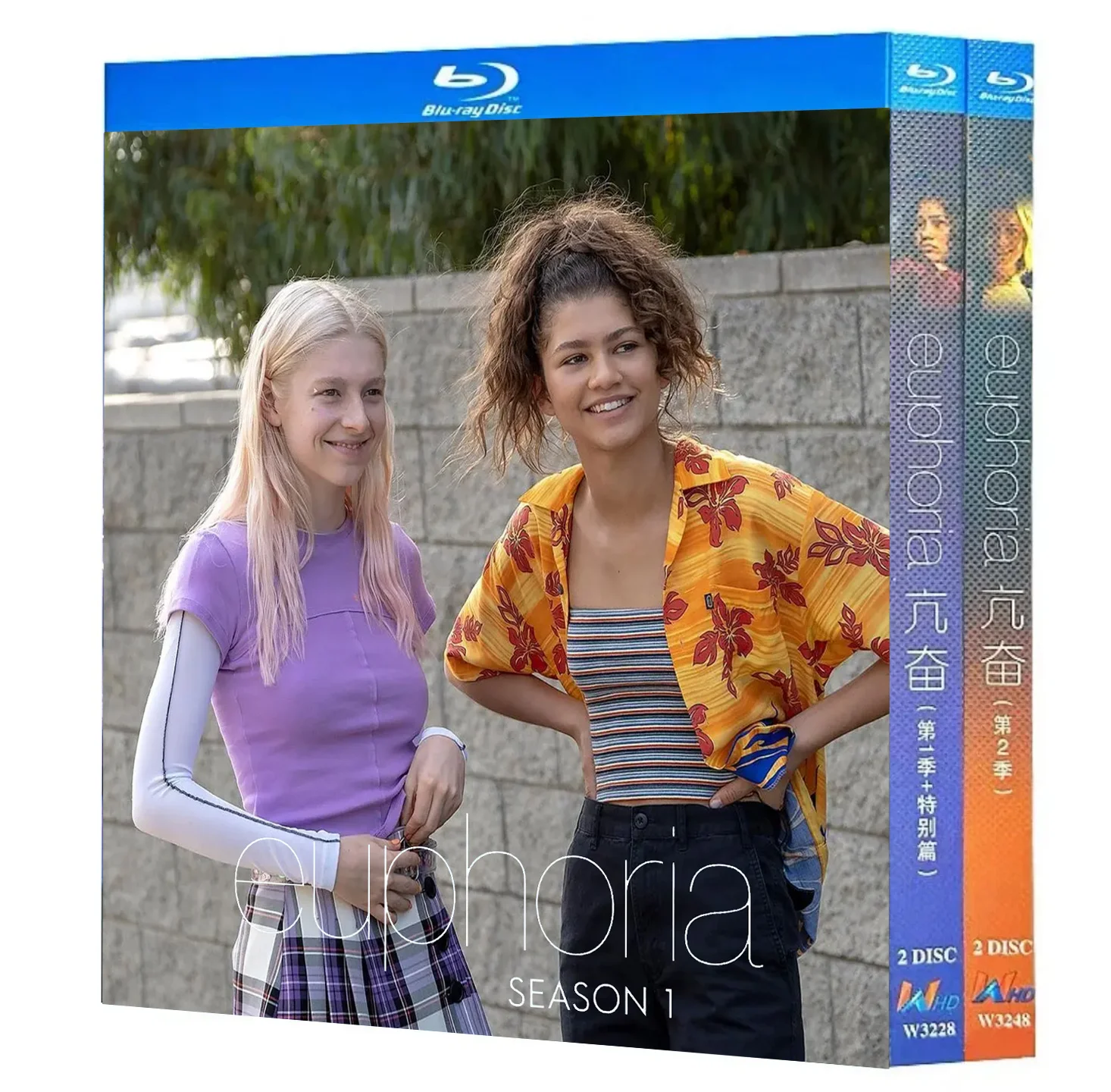 Euphoria : Saison 1-2 Film TV 4 disques toutes régions Nouvelle édition coffret Blu-ray Haute définition BD