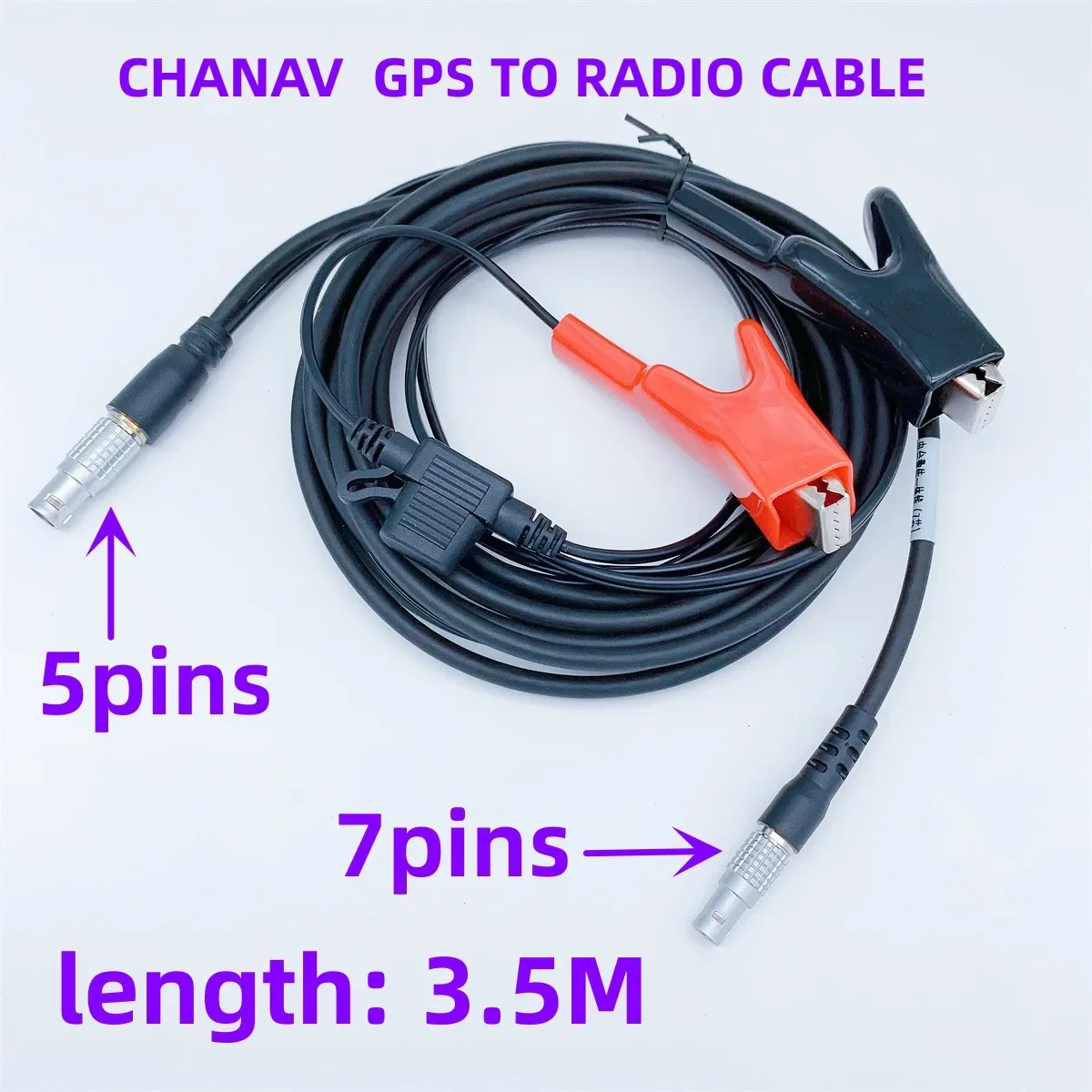 

Brand NEW CHCNAV GNSS RTK External Radio Data Power Cable Compatible I80 I50 I70 X10 X9 X12 T6 T7 EFIX F7 To DL6 DL8