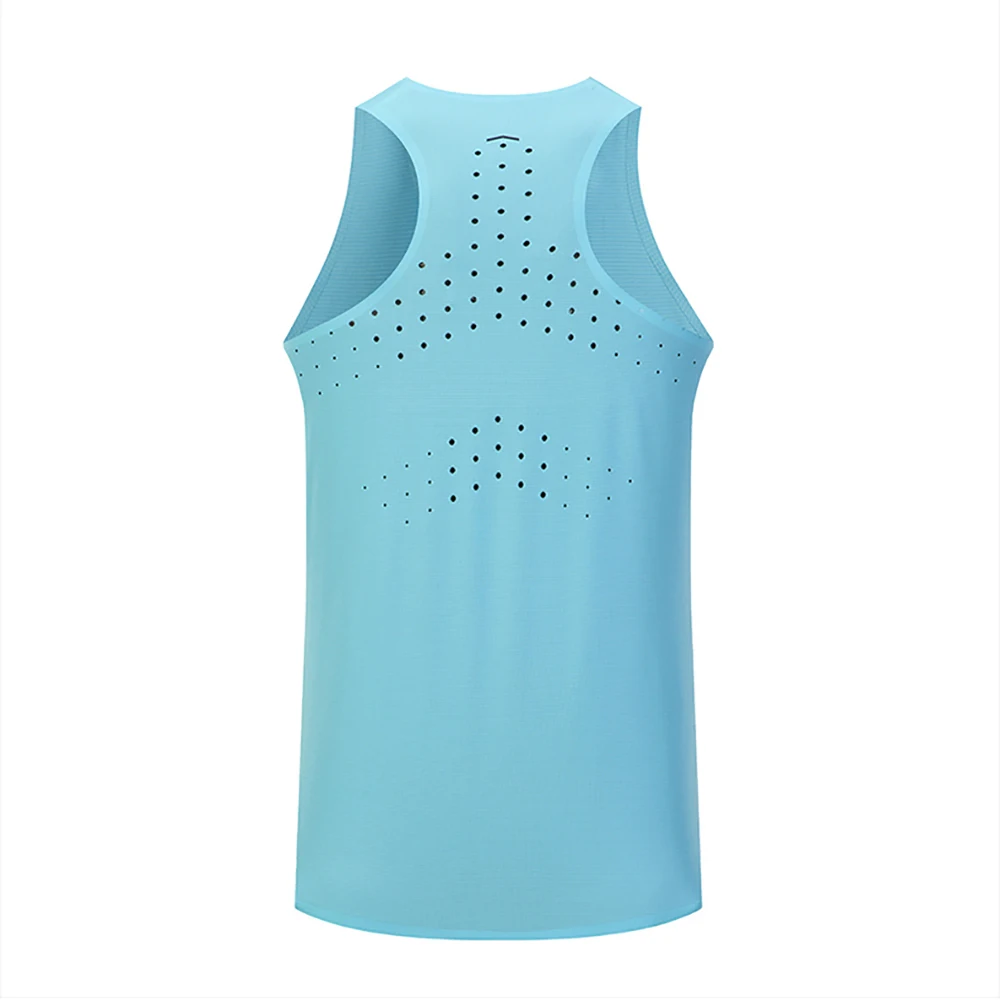 Mannen Tanktop Runnning Speed Singlet Fitness Shirt Vrouwen Mouwloos Vest Atleet Trackfield Singlet Maatwerk