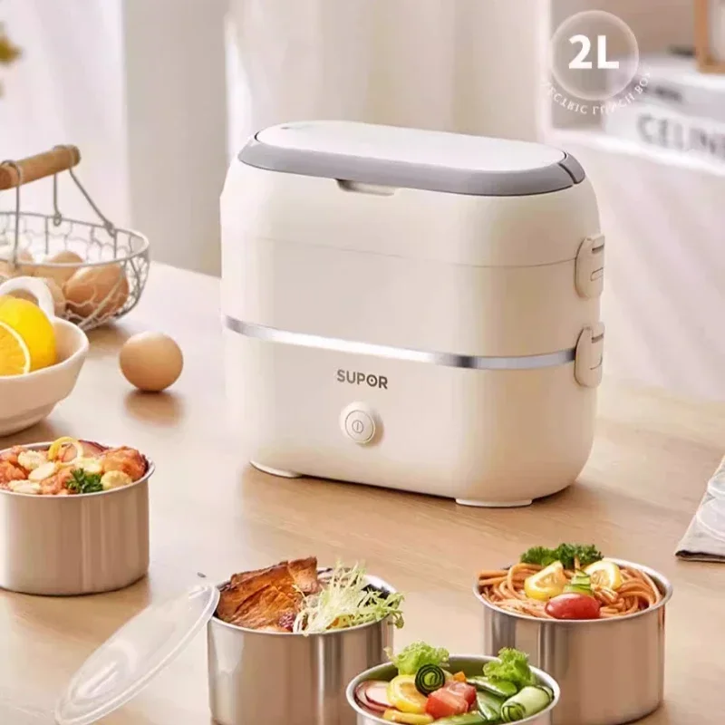 

Heating lunch box can be plugged in for office workers to keep warm electric steaming self-heating lunch box portable lazy