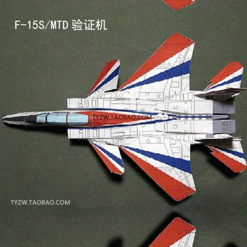 

1/80 25cm US F15 Fighter Intelligence Handmade Paper Model Toy Aircraft
