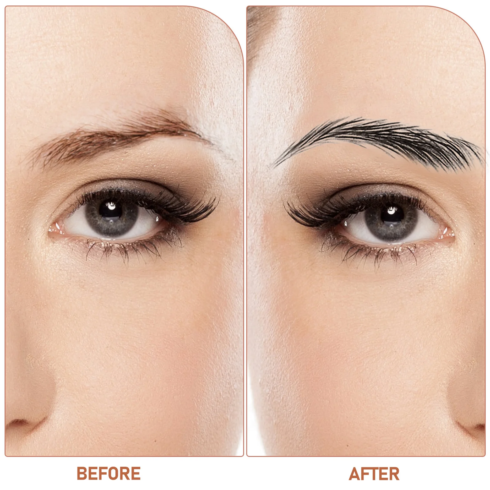 6 fogli adesivi per sopracciglia realistici capelli impermeabili come design trasferimento temporaneo adesivo modellante facile rimozione per il trucco quotidiano