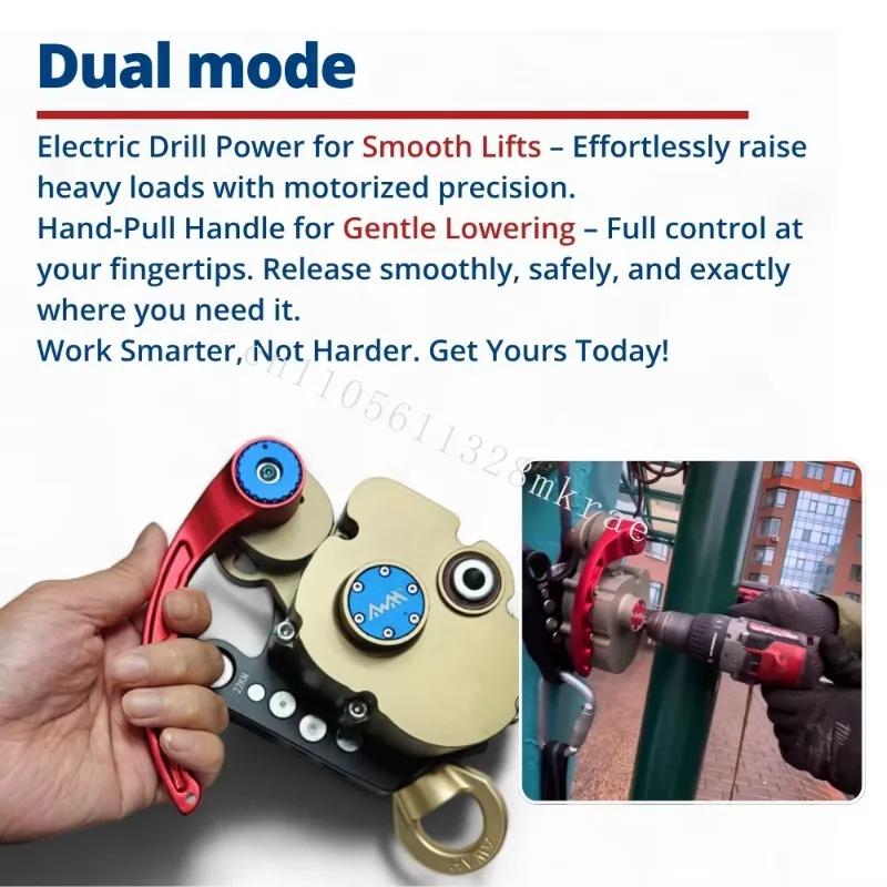 المبيعات المباشرة Red AWH Z3 رافع كهربائي 200 كجم معدات إنقاذ الحرائق مع تصميم شريط عرض OLED #6