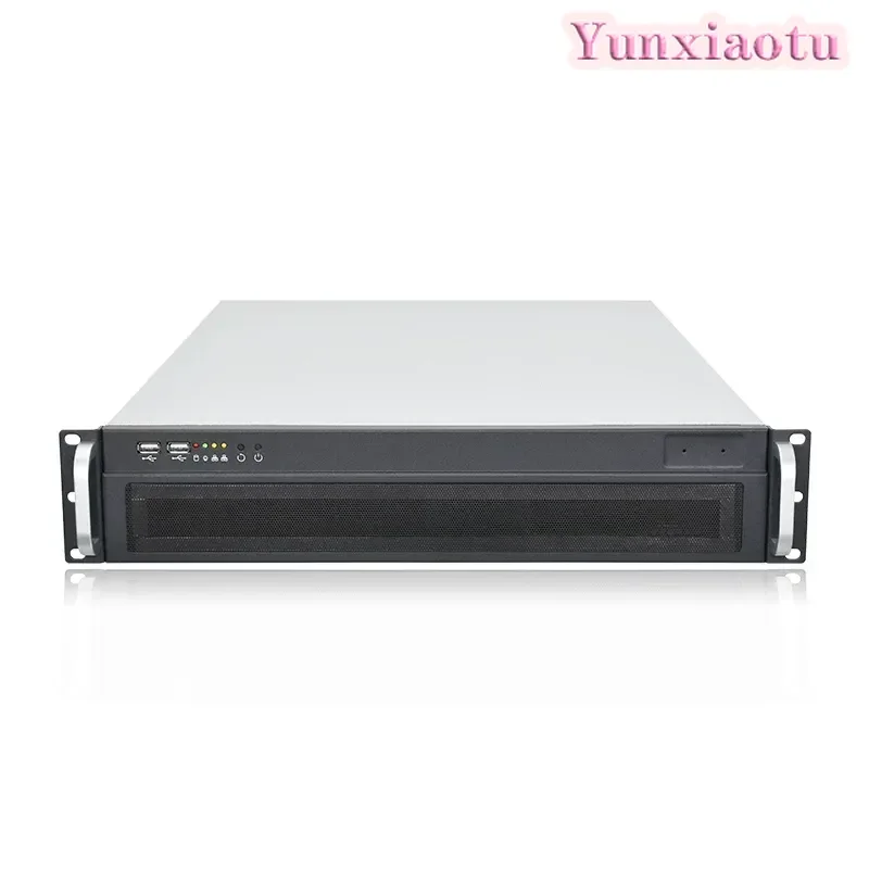 2U Rackmount Server Chassis 550/650mm Depth, Industrial Storage Monitoring Case, Support ATX Motherboard & ATX PSU