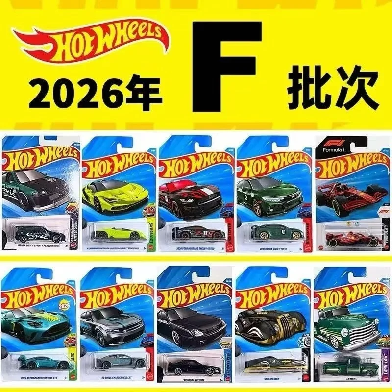 

Абсолютно новая модель 2026F: Коллекционная машинка Hot Wheels из сплава, спортивный автомобиль для детей, Ferrari F1, Lamborghini, Aston Martin, 26 литых игрушечных машинок
