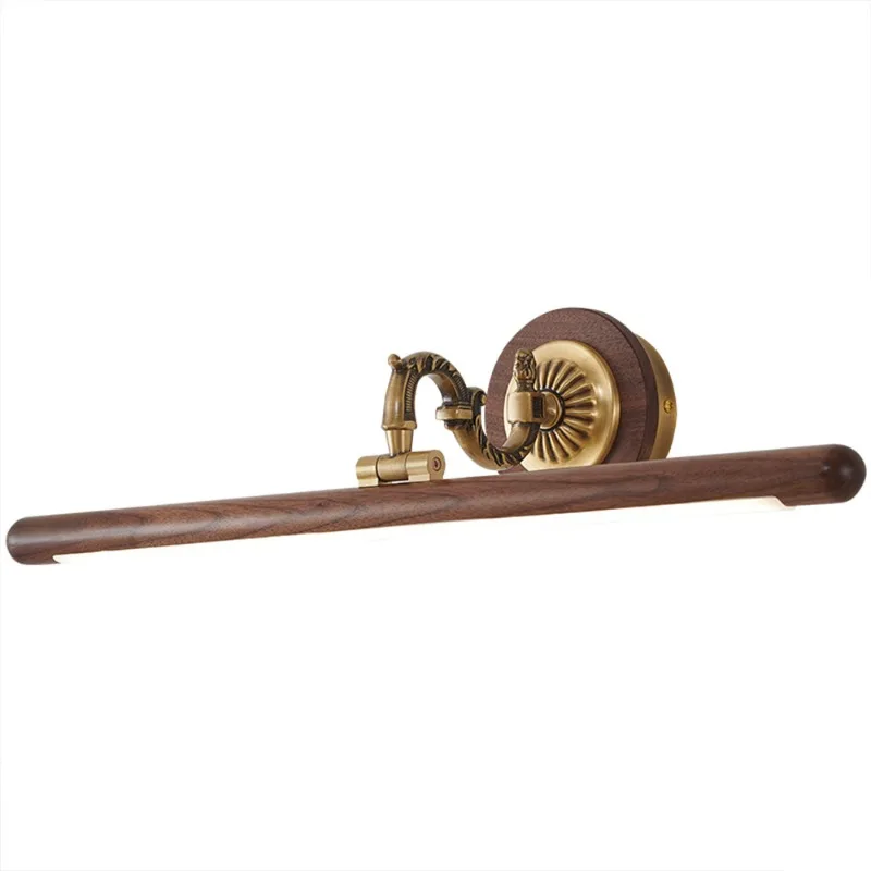 Rechargeable log mirror headlight, modern simple log wind bathroom bathroom mirror light