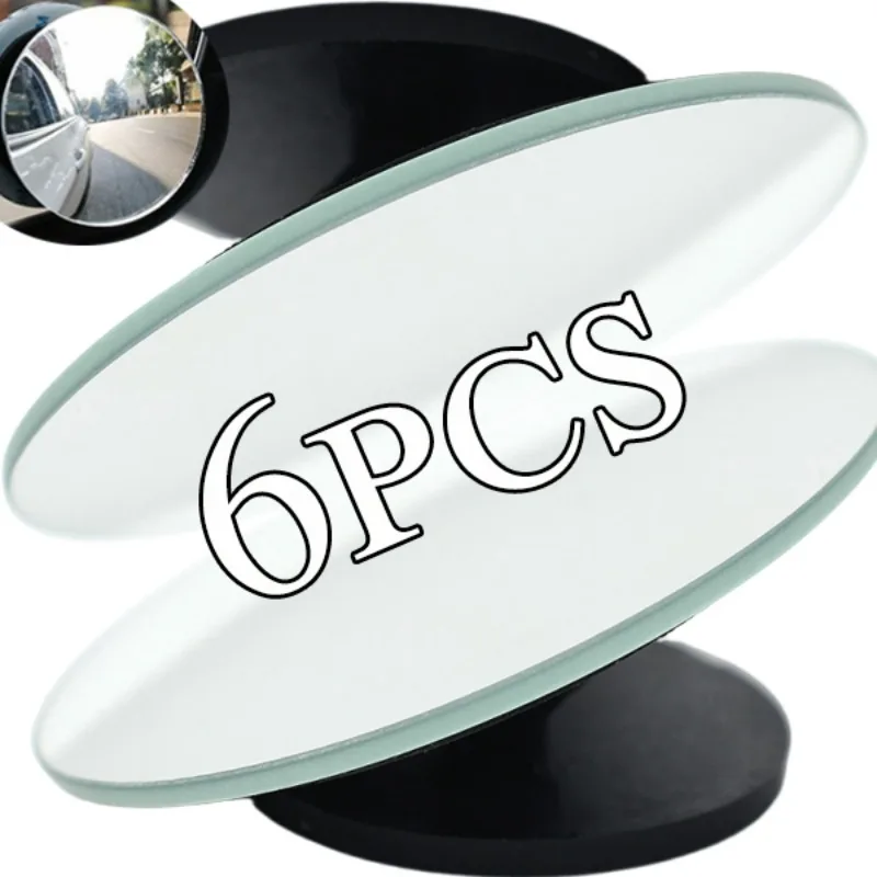 

Безрамные автомобильные круглые зеркала для слепых зон 360° ° Регулируемые выпуклые зеркала заднего вида для устранения слепых пятен, помощь при парковке