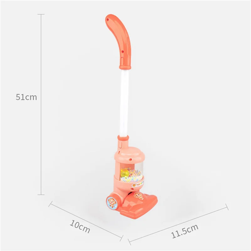 2X детский электрический пылесос, имитация пылесоса, детский ролевая уборка, образовательный мини-пылесос, красный