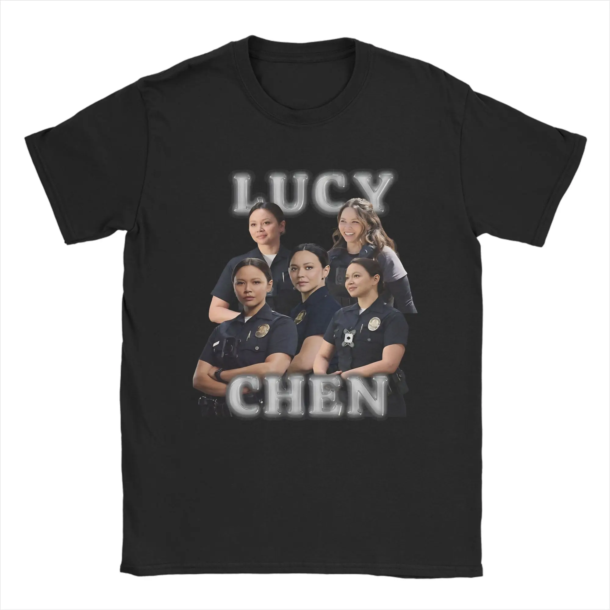 Lucy Chen Melissa Neil  T-Shirt Summer The Rookie 100 Cotton T-Shirts For Man HarajukuTshirt Short Sleeve Streetwear Top Tees