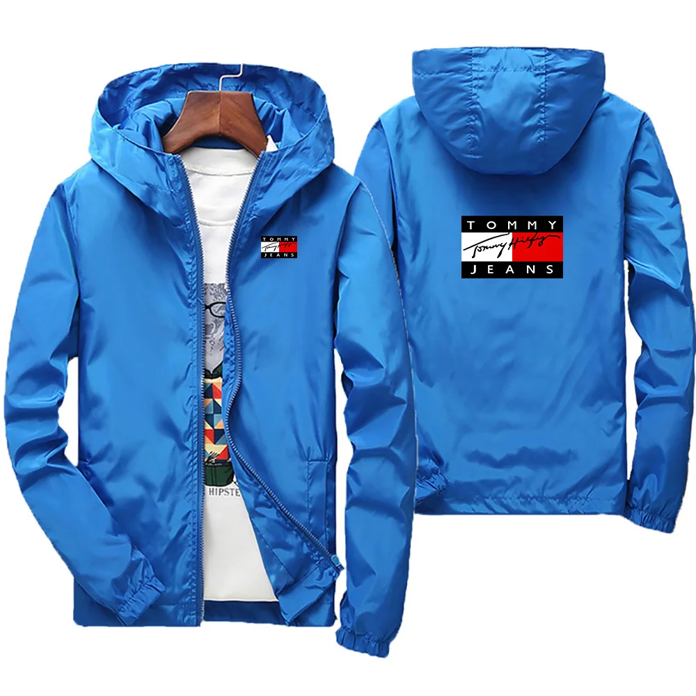 New men\'s outdoor leisure windproof jacket for spring and summer, fashionable and trendy street personality jacket