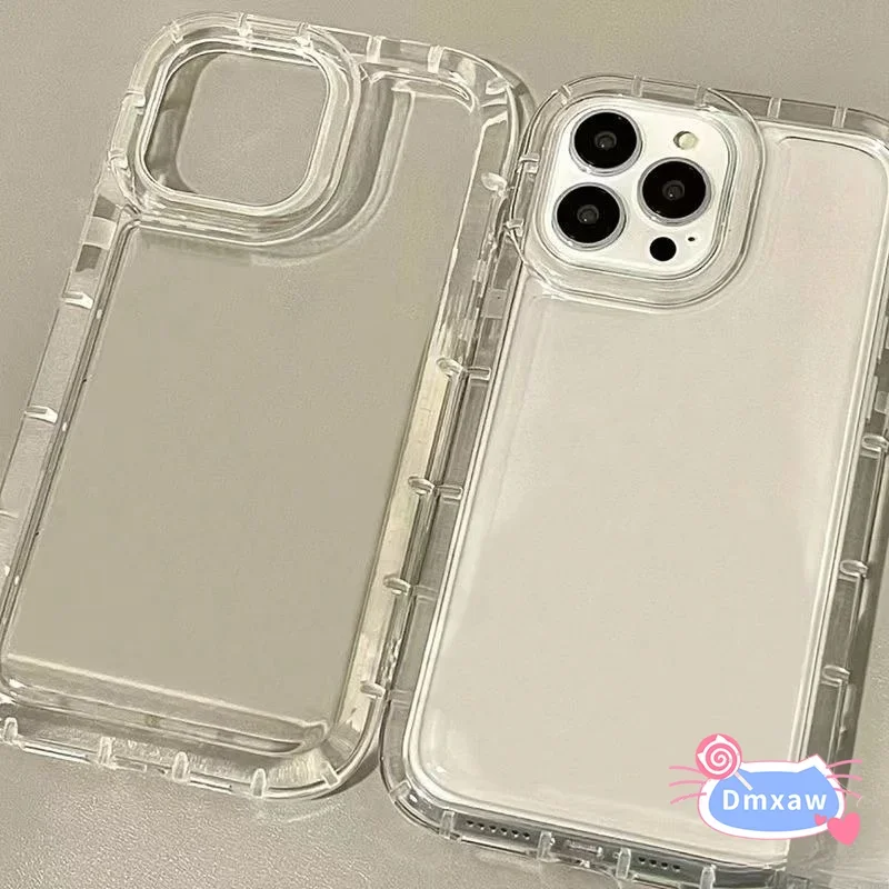 For Vivo X100s X90s X80 X70 X50 Pro X60 X30 X27 X23 Y19 Y17 Y16 Y15 Y12 Y11 Y100i Y100T Phone Case Simple Transparent Soft Cover