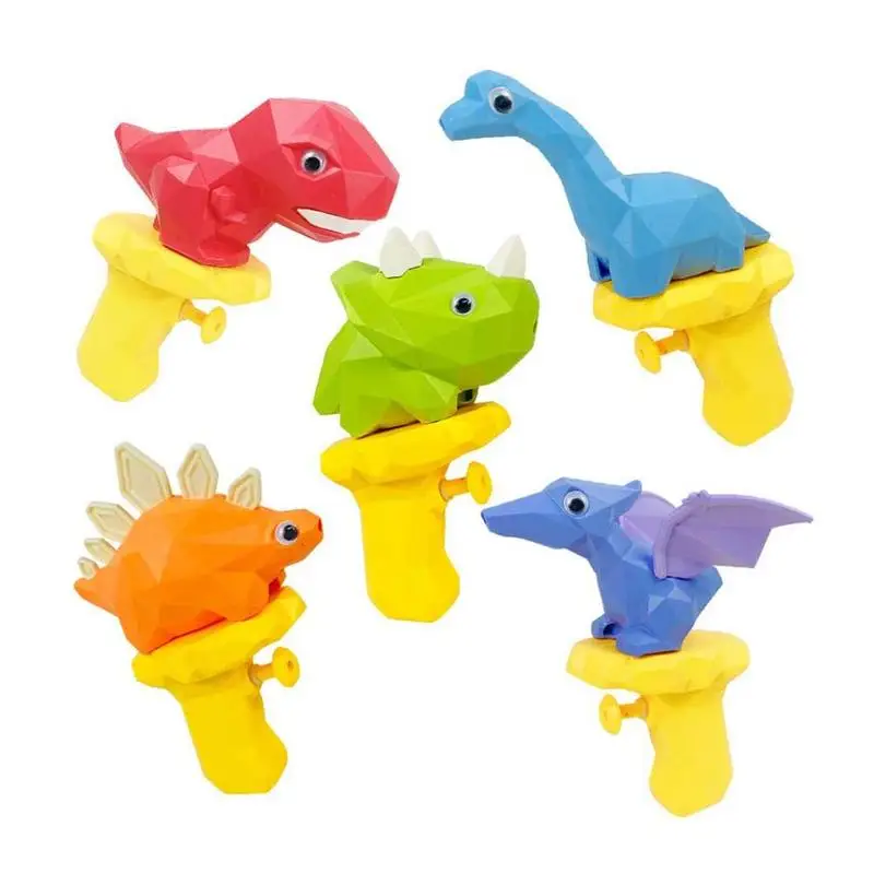 Mini pistola ad acqua pistola giocattoli per bambini dinosauro Blaster tiro estivo Soaker Push-Type Cartoon Party Beach Games Childern Gfit