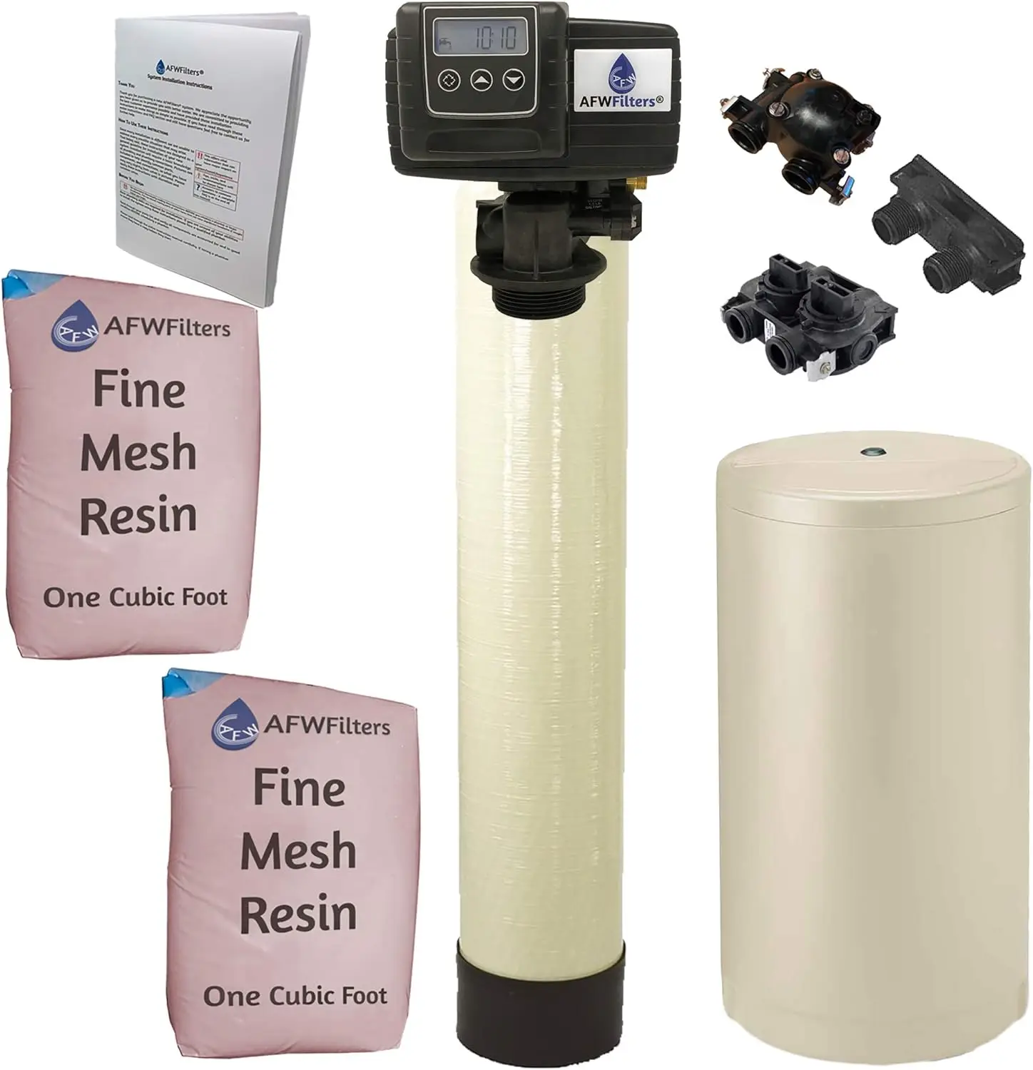 Iron Pro 2 Combination Water Softener Iron Filter Fleck 5600SXT Digital Metered Valve 64,000 Grain - High Flow