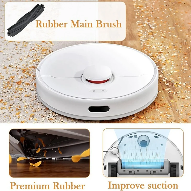 ABJI-For Dreame L10S Ultra/ L10 Ultra/ L10S Pro For Xiaomi X10 Plus Main Side Brush Hepa Filters Mop Cloth Dust Bags Parts