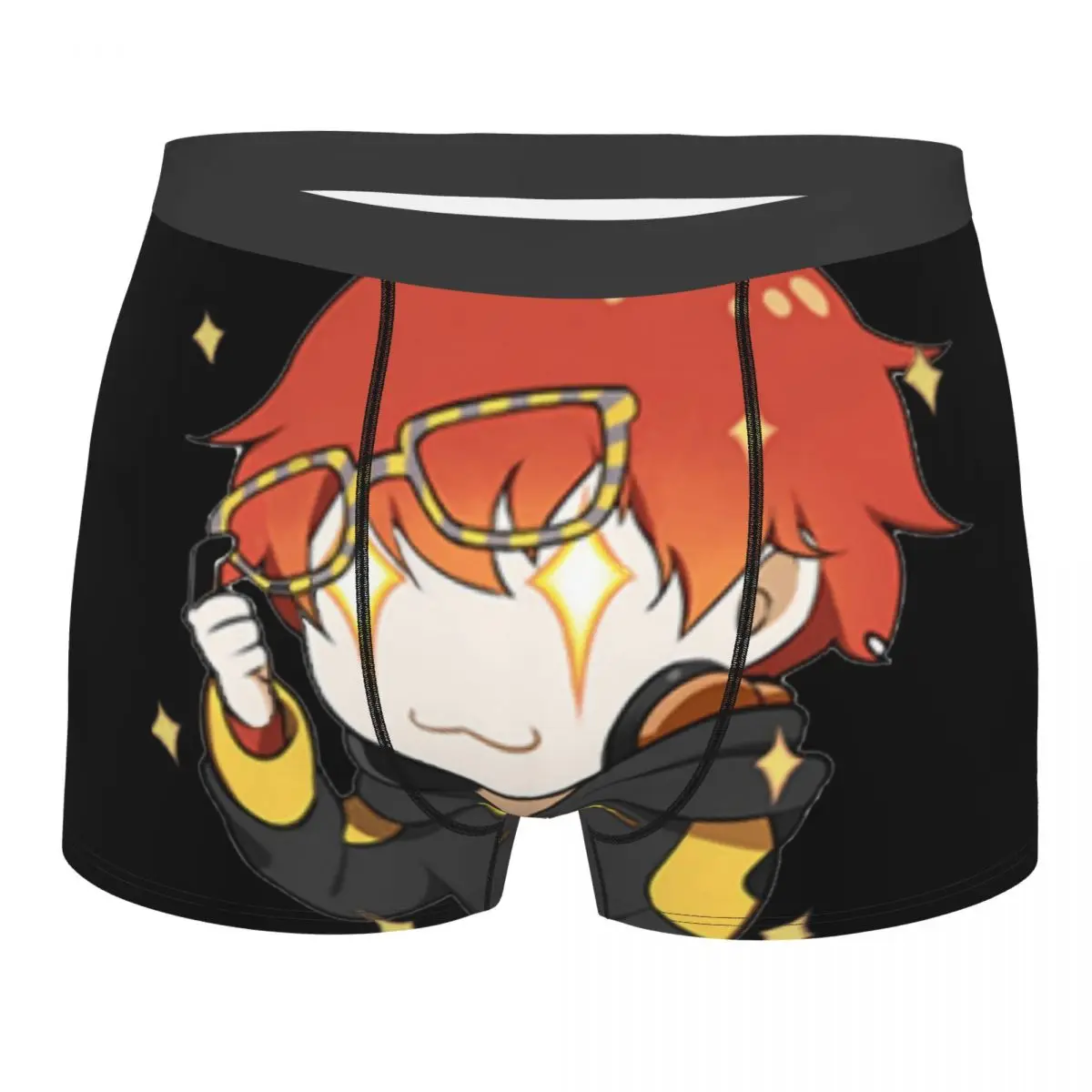 Humor Boxer Mystic Messenger Sparkly 707 Emoticon Shorts Panties Briefs Men's Underwear Soft Underpants for Homme Plus Size