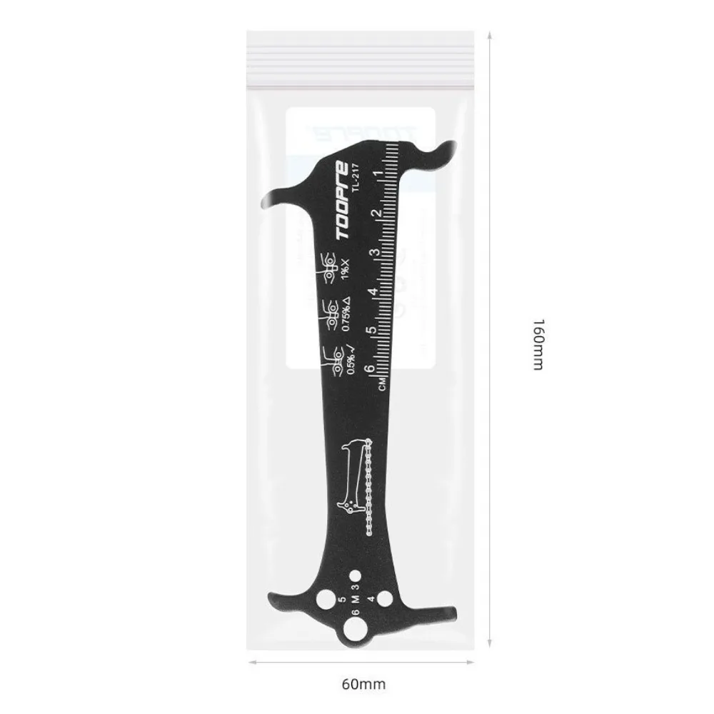 Bike Chain Checker Aluminum Alloy Screw Diameter Bicycle Chain Wear Indicator Multi-function Chain Gauge Measurement Checker