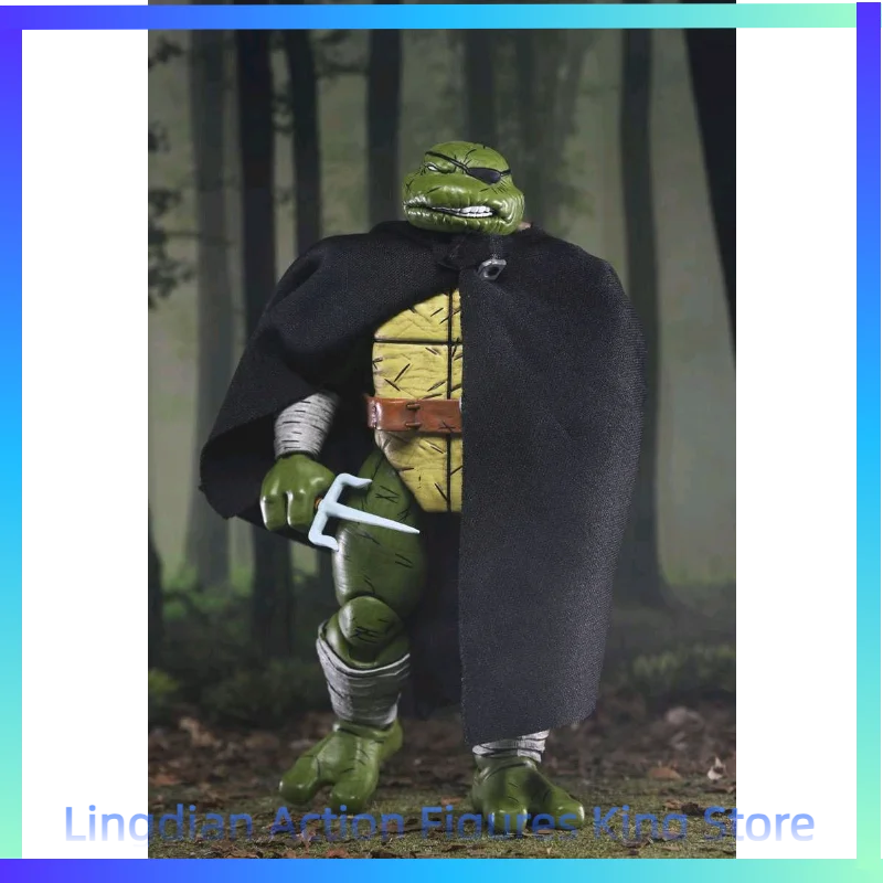 

In Stock NECA Teenage Mutant Ninja Turtles Hunter Old Man Handyman Gold Label Movable 7-inch Figure Toy Collection Gift