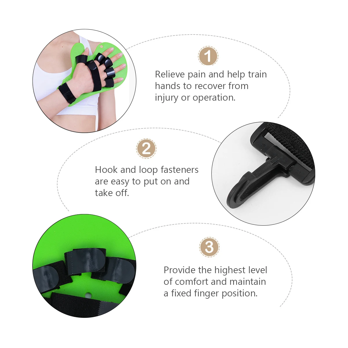 

Finger Splint Fingerboard Protector Resting Splint Brace Wrist Support Hand Wrist Training Device Finger Straightener