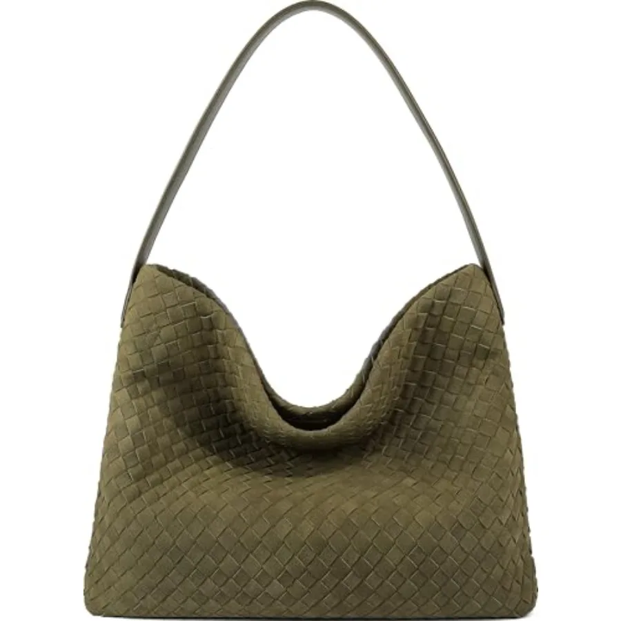 

Suede Purses Bag for Women Top Handle Shoulder Bag Vegan Leather Hobo Bag Slouchy Travel Tote Bag Satchel for Work