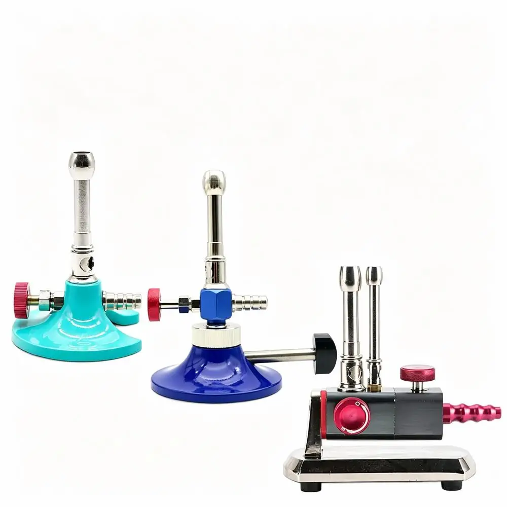 3 Types Dental Lab Gas Light, Tiltable Micro Bunsen Burner, Portable Dentistry Heating Equipment for Laboratory Use