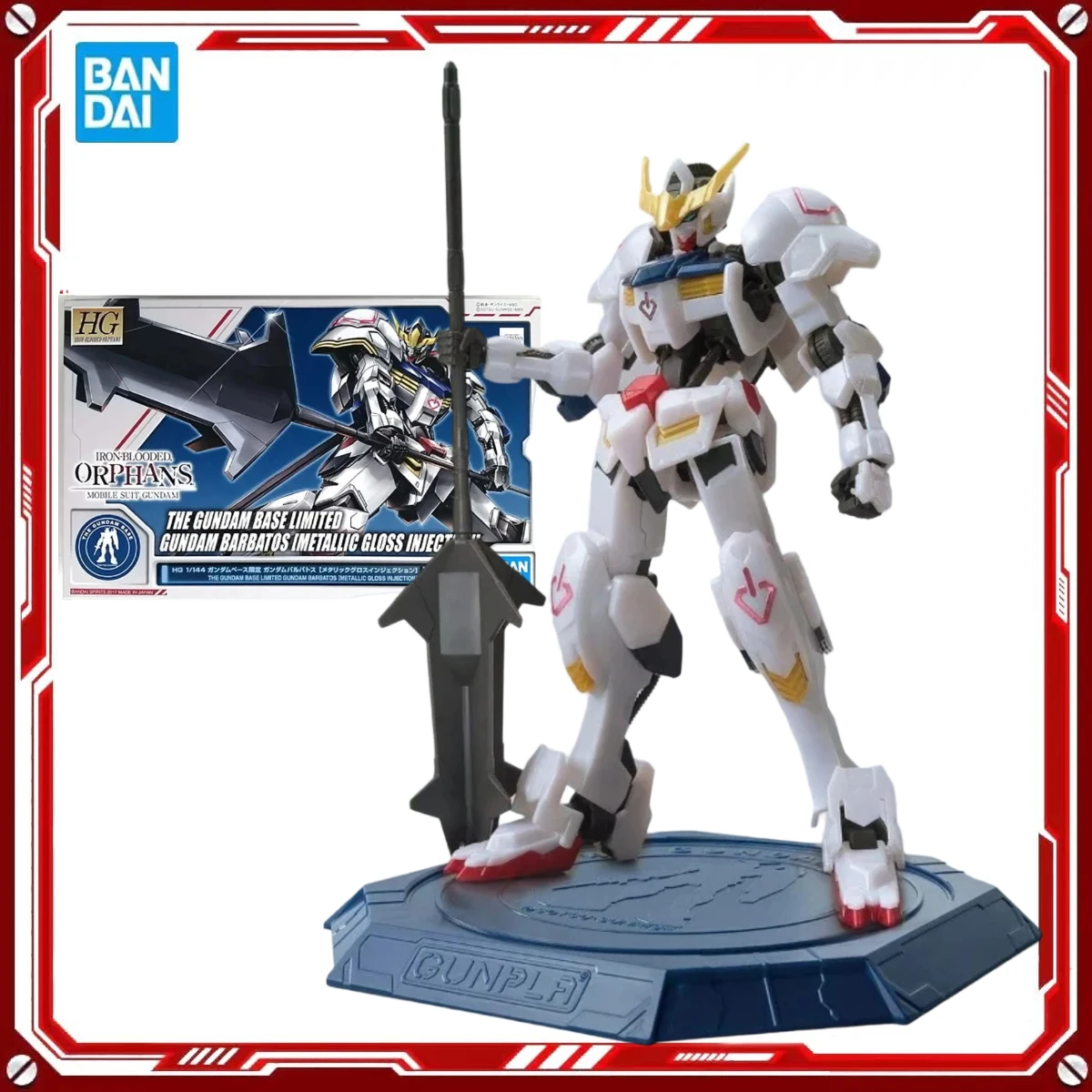 

Оригинальные модели Gundam от Bandai, наборы для сборки HG 1/144, лимитированная серия Gundam Base, фигурки Barbatos, аниме-фигурки, игрушки, подарки.