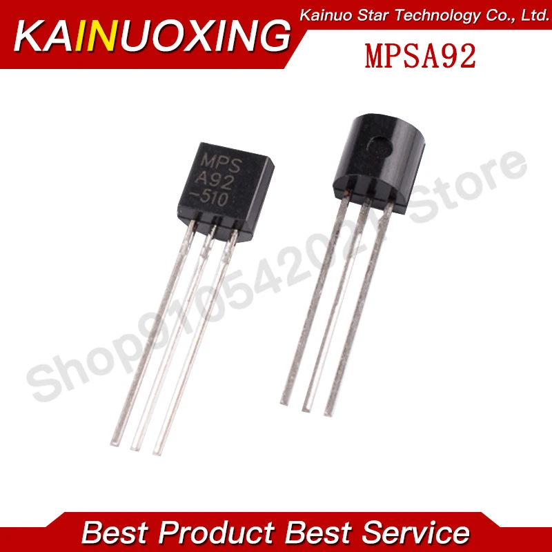 100PCS MPSA92 KSP92 TO-92 A92 0.5A 300V PNP transistor
