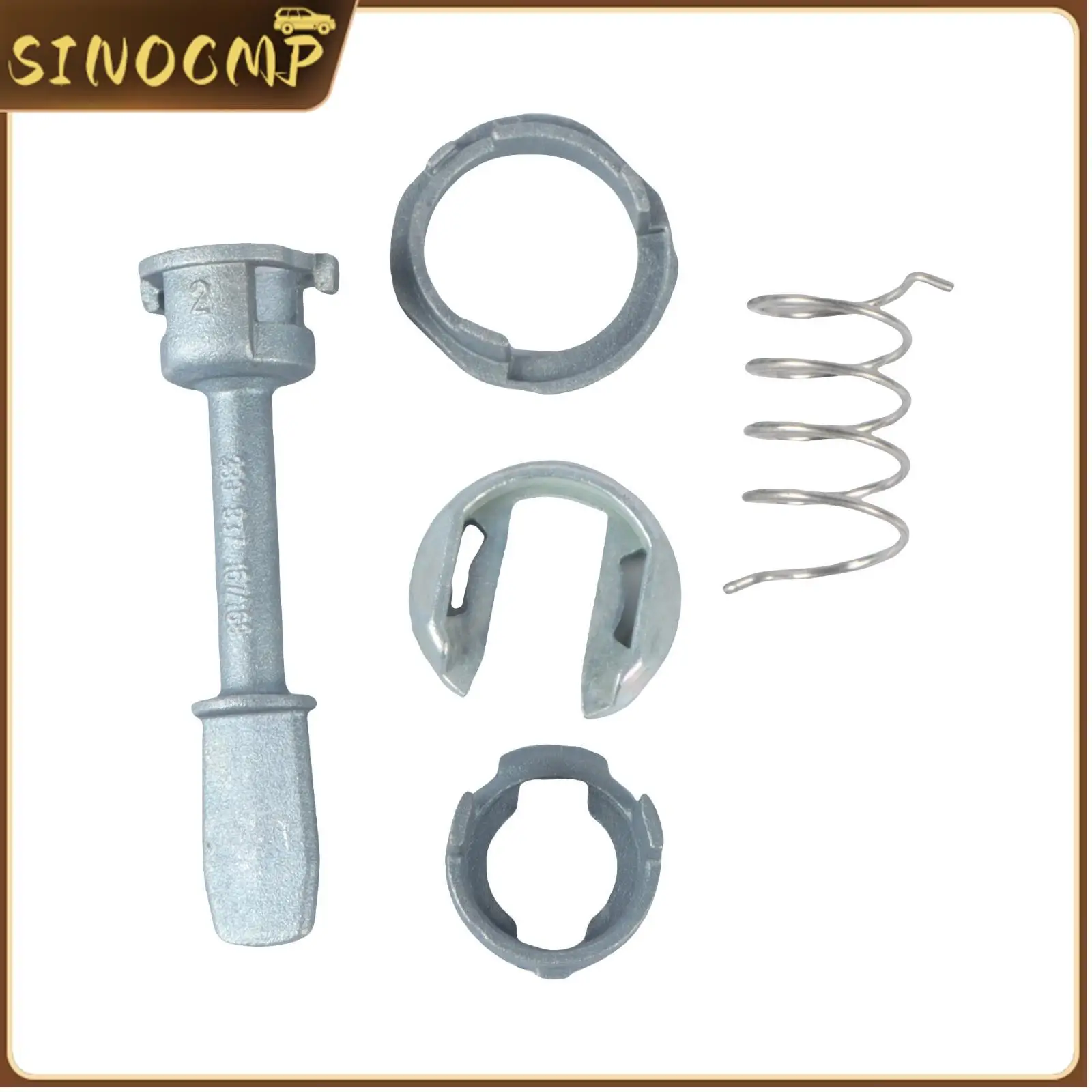 1set 3B0837167 3B0837168 Front Left Right Door Lock Barrel Repair Kit For Passat B5 Toledo Leon Arosa Lupo Auto Parts