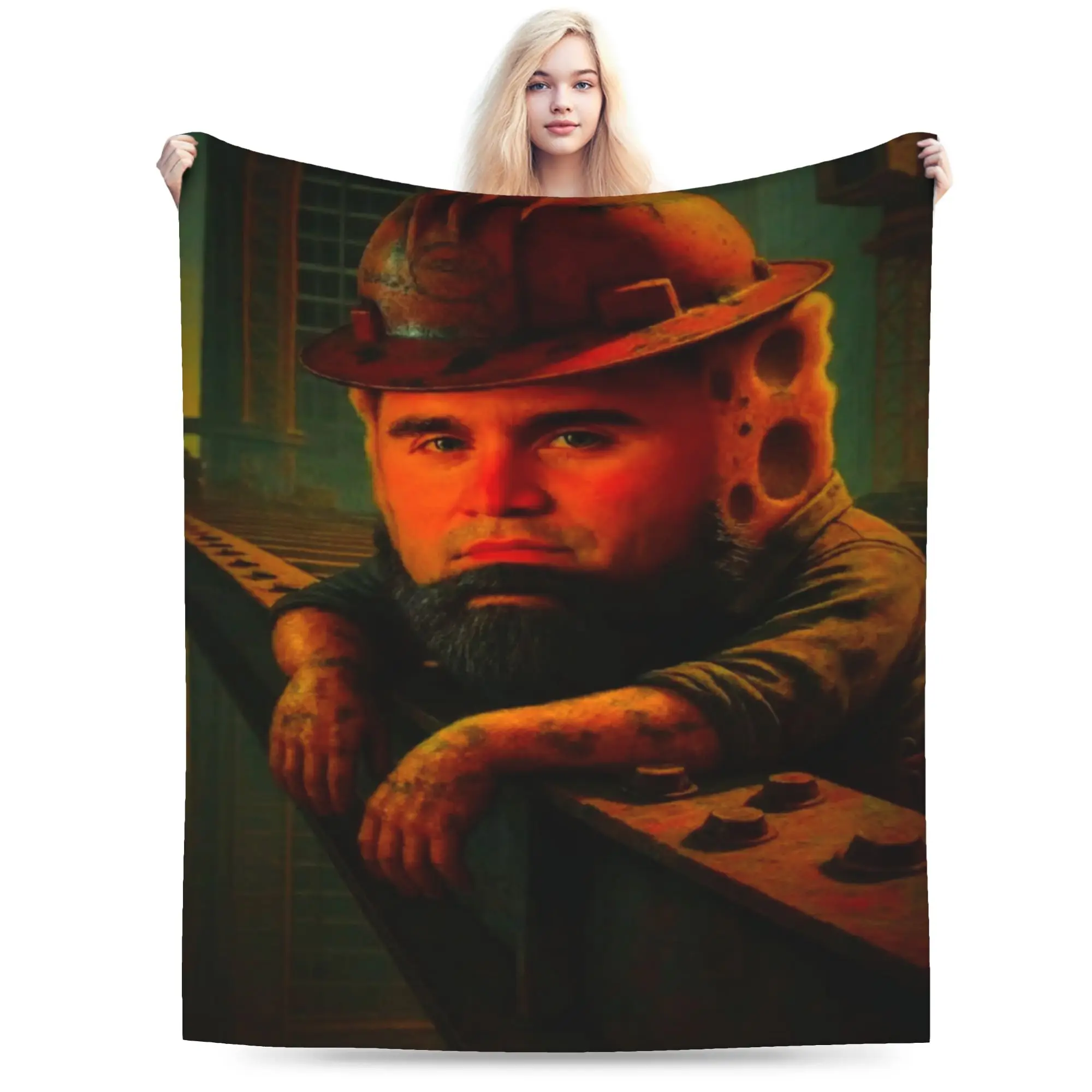 Charlie Kirk funny meme Stuff Blanket Lightweight Thin Fleece  Throw Blanket Comfortable Bedding Throws