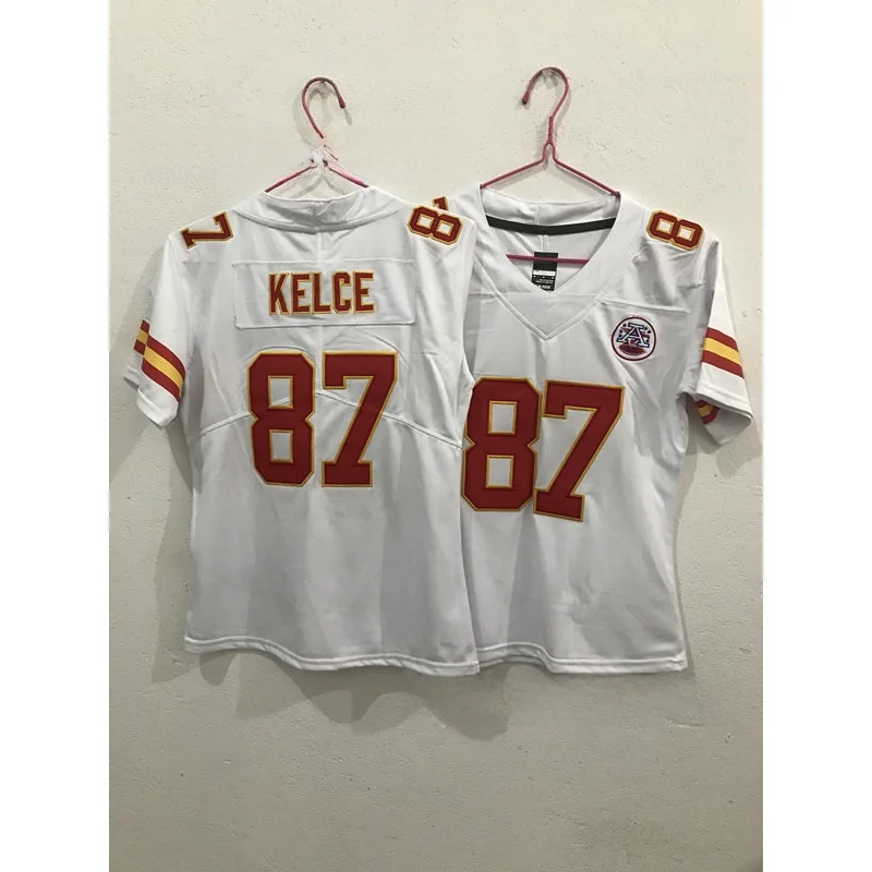 جديد 2025 كرة القدم الأمريكية جيرسي رؤساء فريق الاطفال الملابس الرجالية البوليستر القطن مزيج الربيع الموسم الملابس الرياضية جودة التصدير