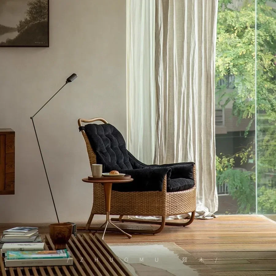 

Кресло-софа Wabi Silent Wind B&B для балкона, плетеное вручную из ротанга Masheng