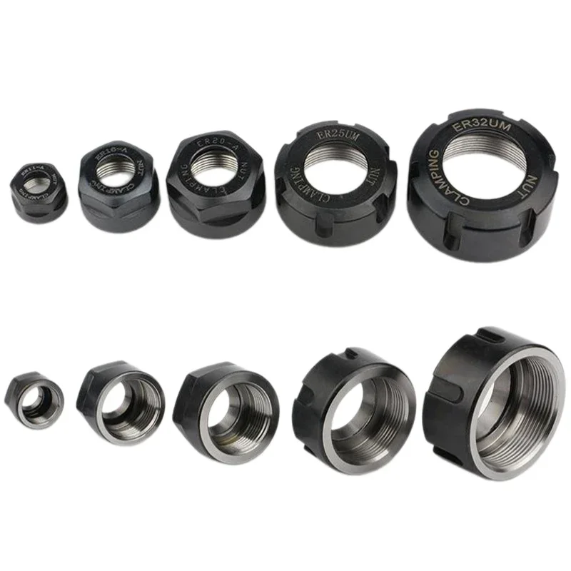 ER11, ER16, ER20, ER25, ER32 Nuts – High-Precision Machine Components