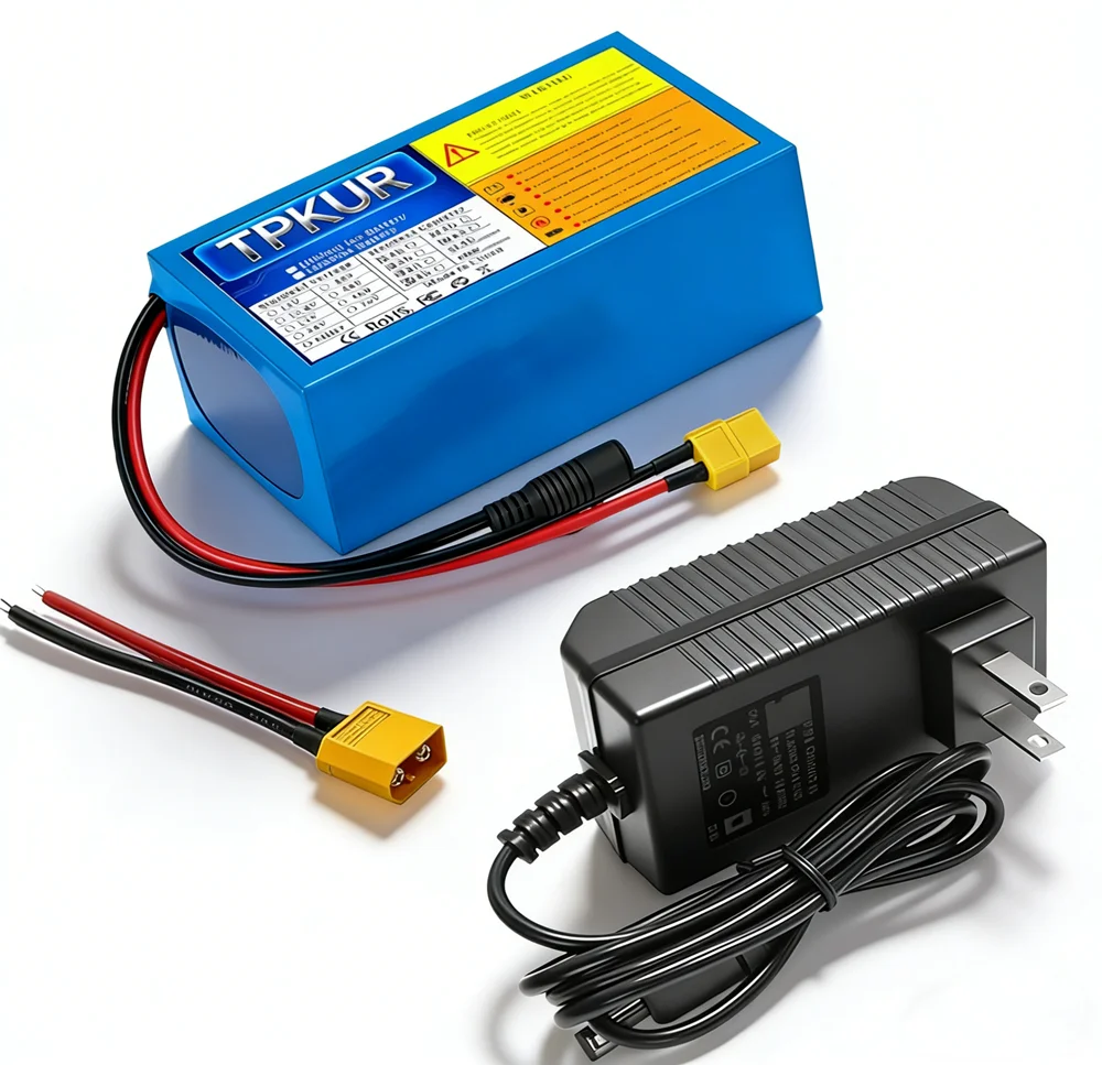 24V 12Ah 6Ah 7S4P 18650 Lithium-Ionen-Akku 29,4V 16000mAh mit BMS, geeignet für 350W-700W elektrische leichte Pendlerfahrzeuge