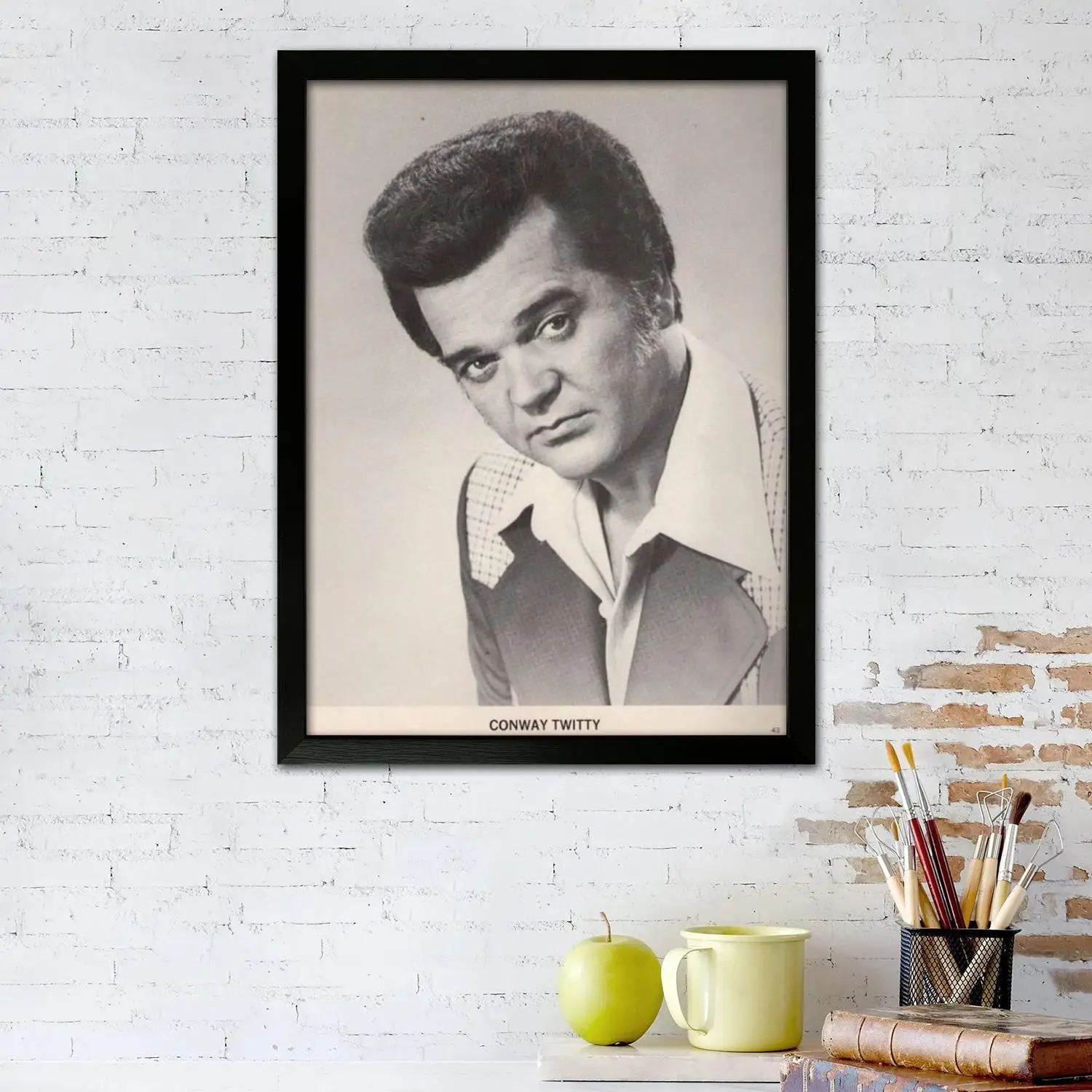 Conway Twitty Canvas Art Poster and Wall Art Picture Print, Modern Family Bedroom Decor Posters,Decorative painting