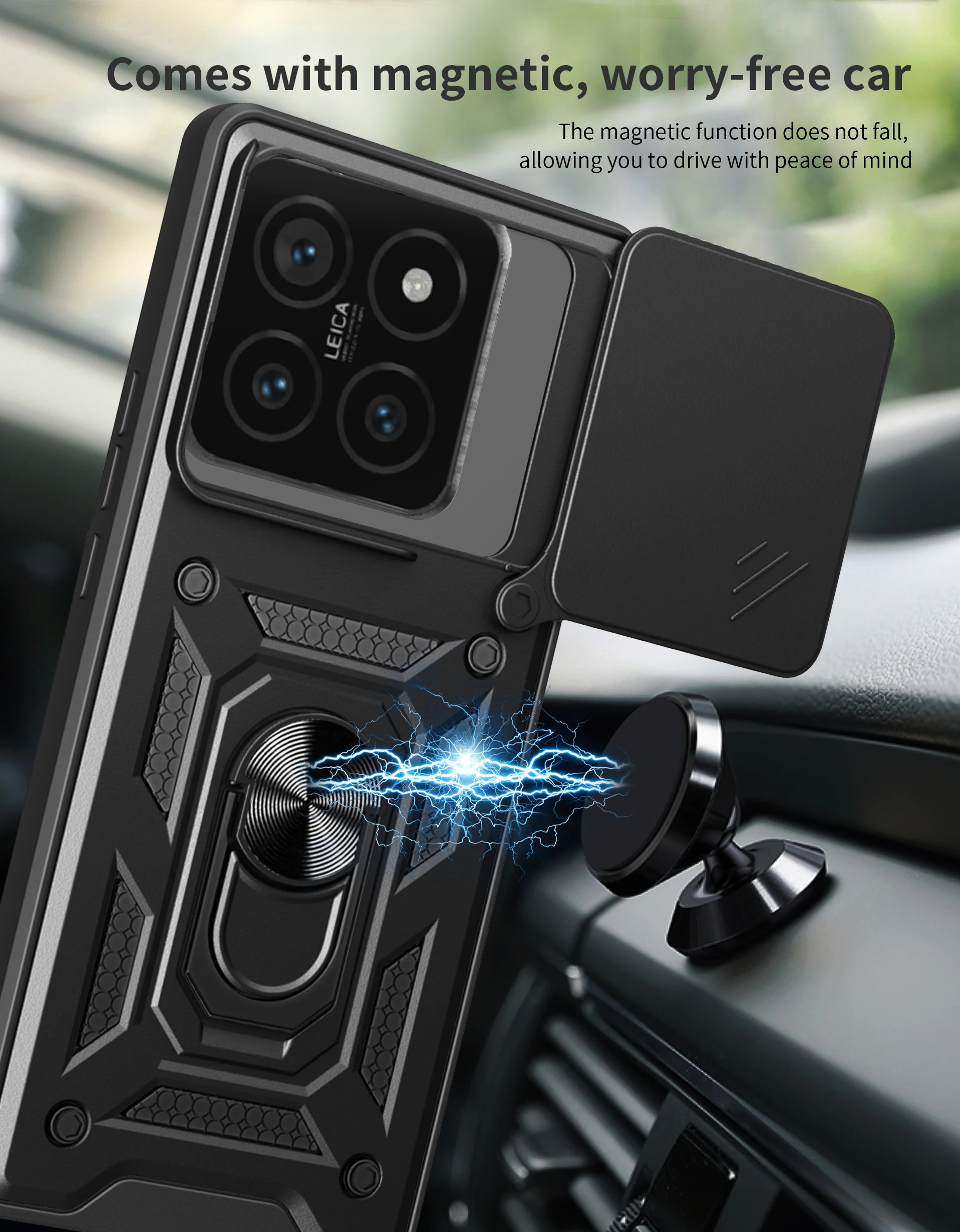 

Rotate Kickstand Ring Shockproof Cover Case for Xiaomi 15T Pro 5G 14T 13T 12T Pro Xiaomi15t Mi15t Mi14t