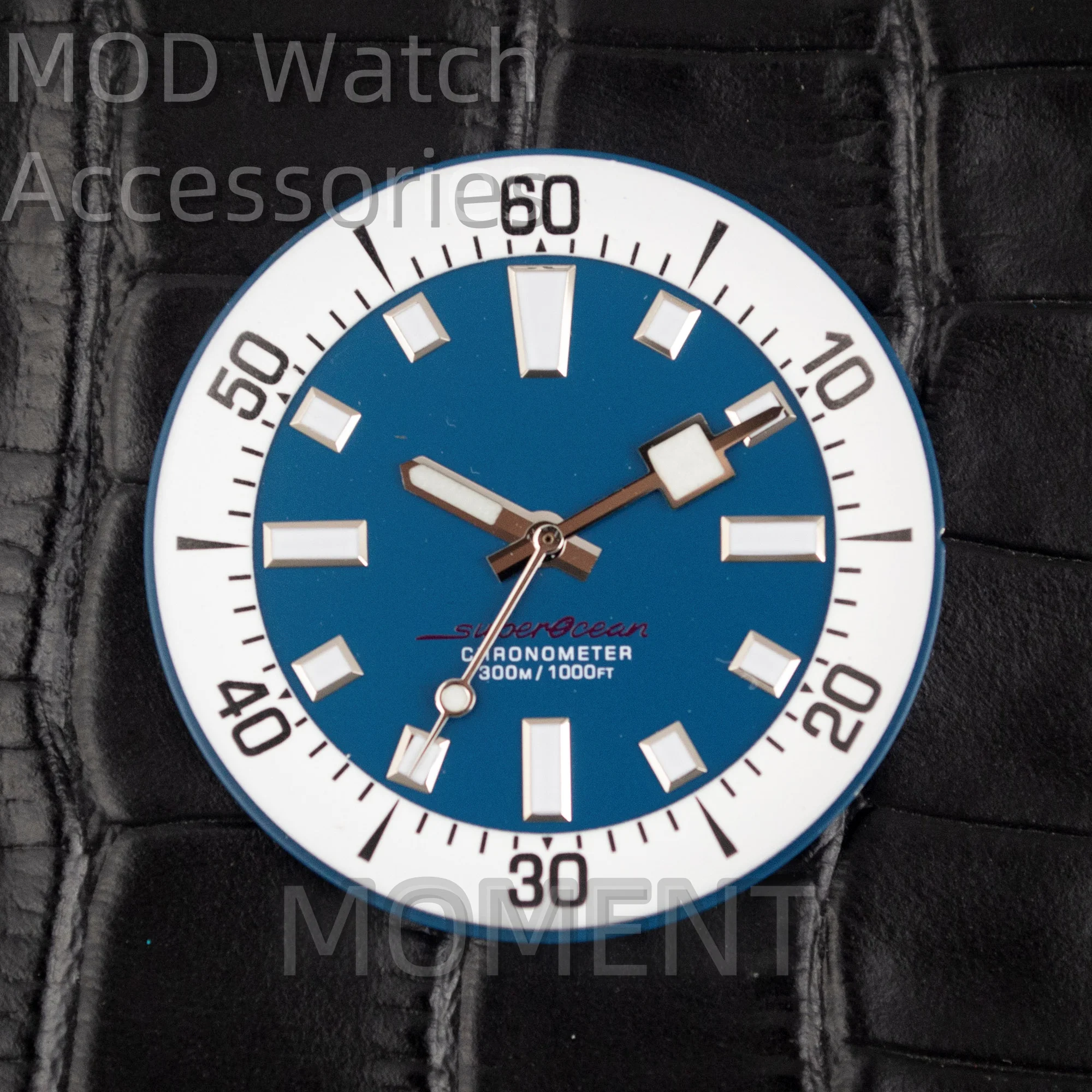 33.5mm Watch Dials for SuperOcean Luminous Watch Face Repair Watch Accessories Replace Dial Fit NH35 NH36 Mechanical Movement