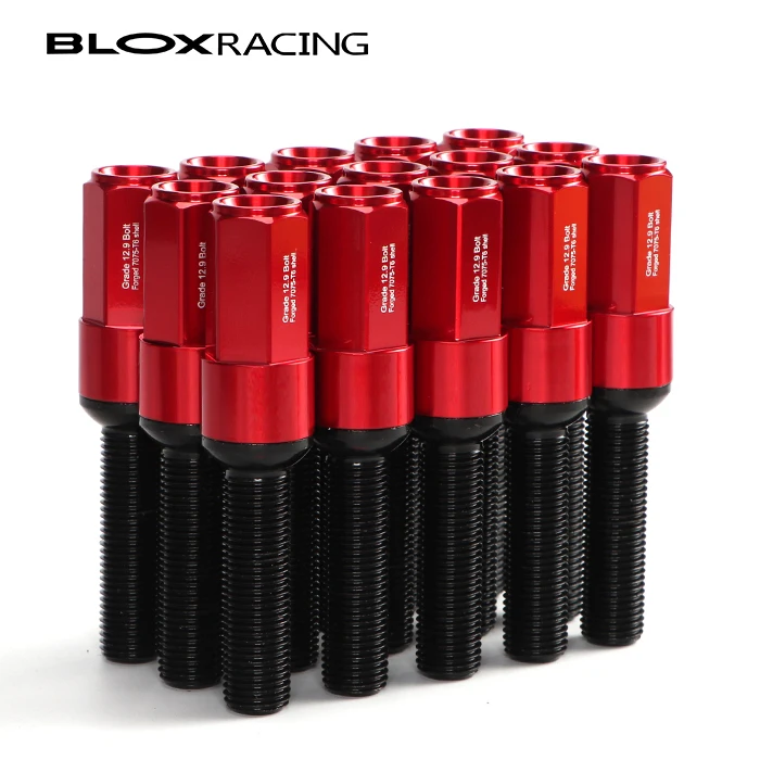 20 Pieces Thread Length = 28 Mm Wheel Forged Bolts Nuts Screw Suit for BMW E90/E60/E39/F10/F20/E46 Audi VW M14*1.5 14*1.25 12x1.